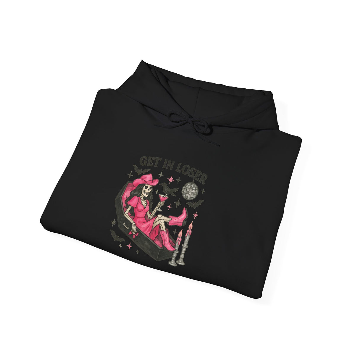Pink Witch Skeleton Hoodie