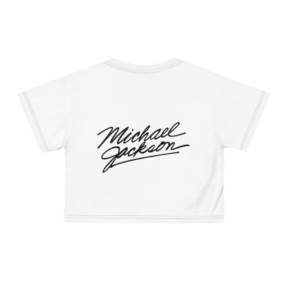 Crop Tee - 'The Legend Is Eternal' Retro Pop Icon Graphic